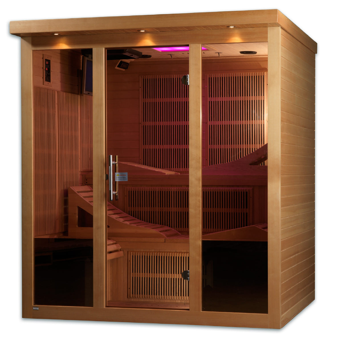 Golden Designs Monaco Limited Edition 6-Person Infrared Sauna (Near Zero EMF)