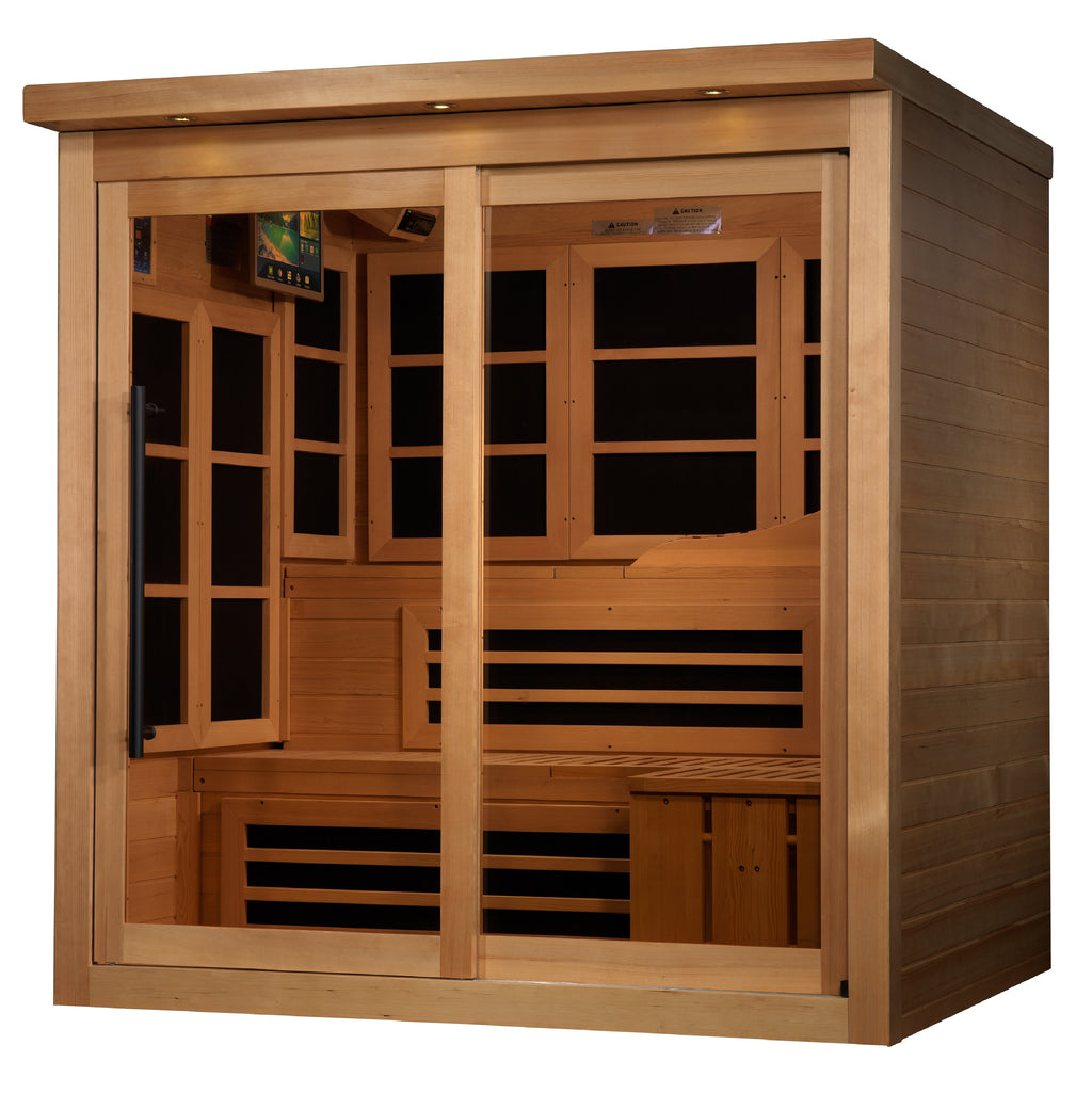 Golden Designs Monaco Limited Edition 6-Person Infrared Sauna (Near Zero EMF)