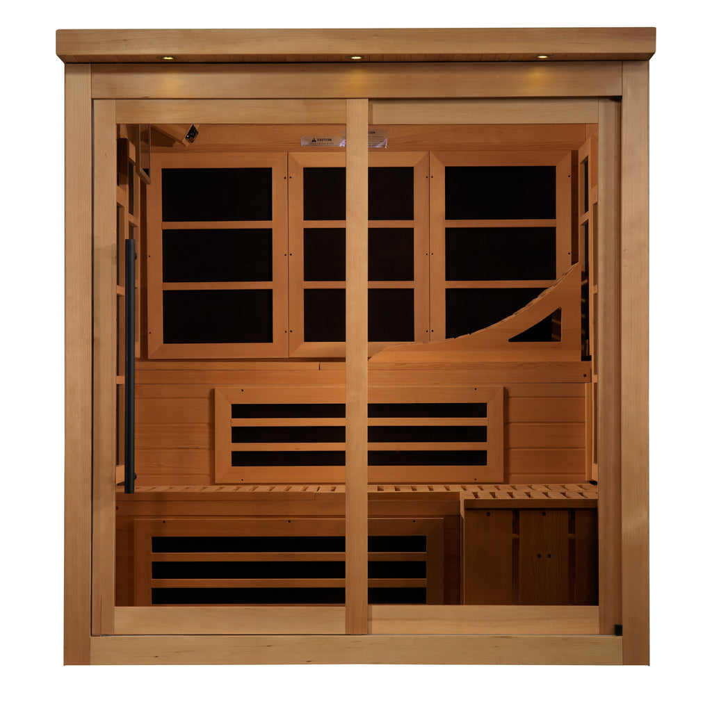 Golden Designs Monaco Limited Edition 6-Person Infrared Sauna (Near Zero EMF)