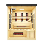Golden Designs Monaco 6-Person Indoor Full Spectrum Infrared Sauna (Near Zero EMF) — Black Finish
