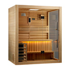 Golden Designs Hanko 2-Person Indoor / Covered Outdoor Traditional Sauna