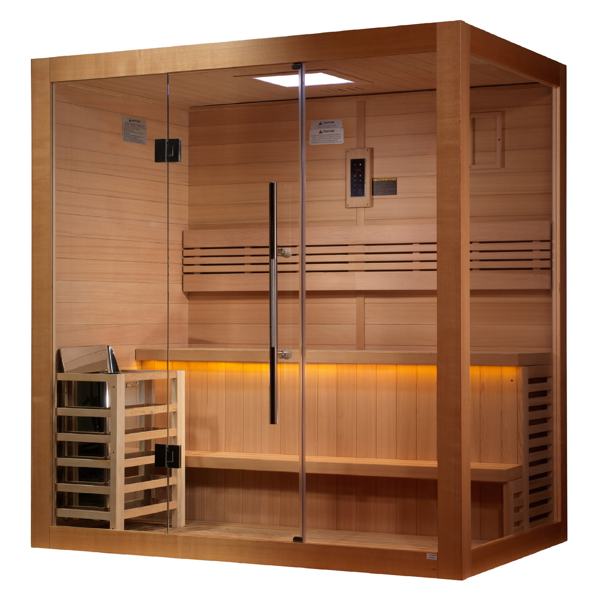 Golden Designs Forssa 3-Person Indoor / Covered Outdoor Traditional Sauna