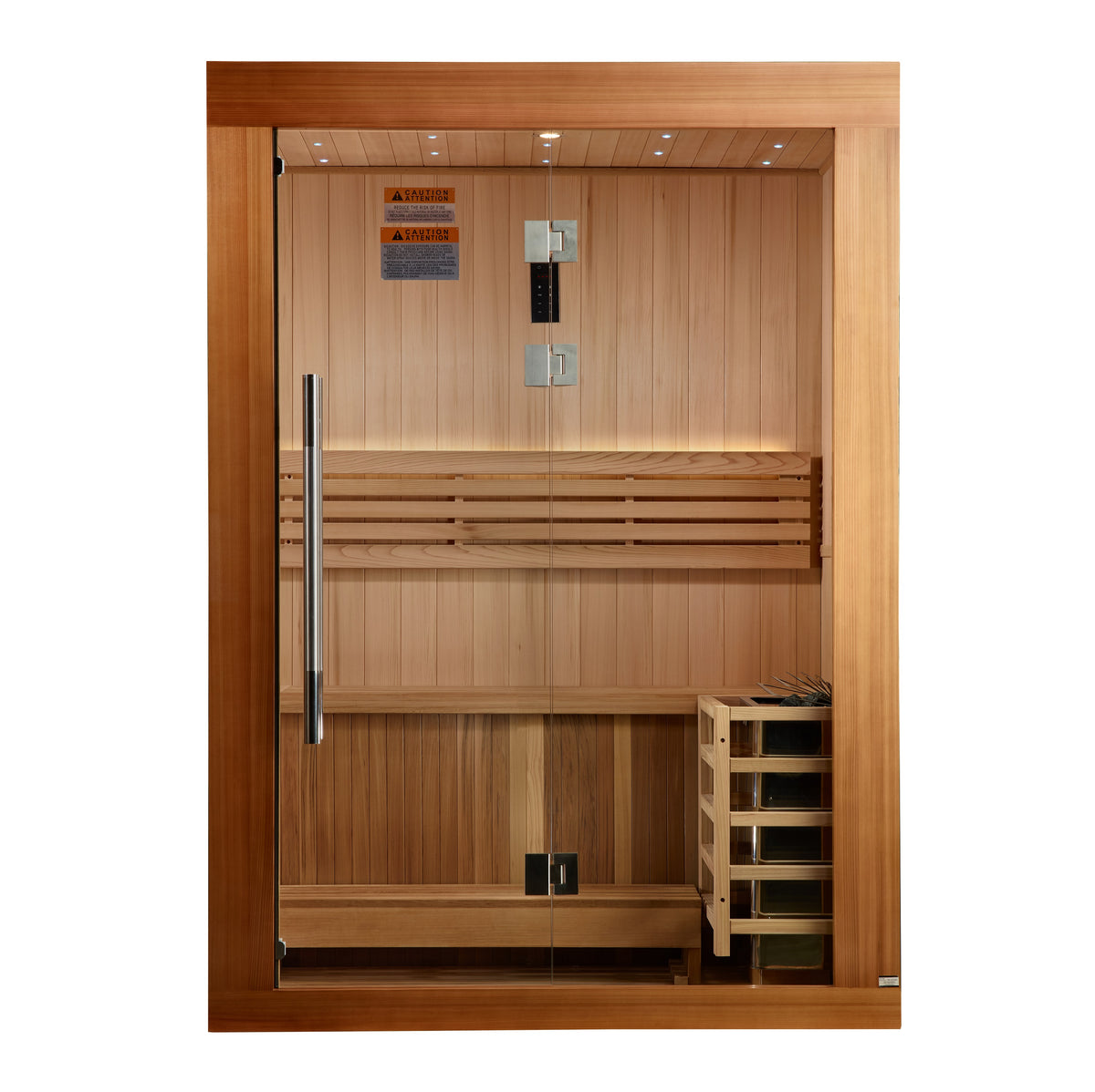 Golden Designs Sundsvall 2-Person Indoor / Covered Outdoor Traditional Sauna
