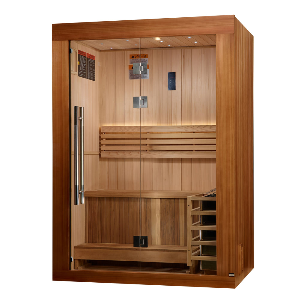 Golden Designs Sundsvall 2-Person Indoor / Covered Outdoor Traditional Sauna