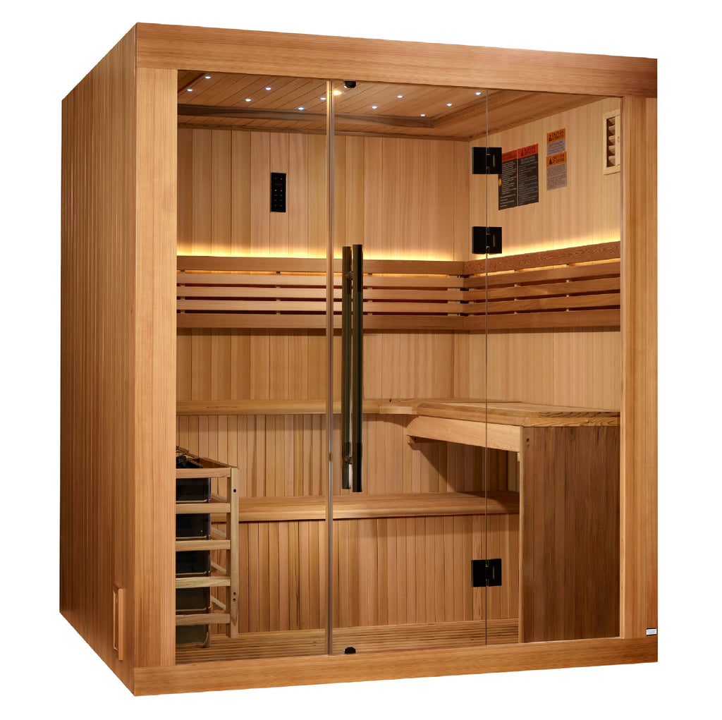 Golden Designs Osla 6-Person Indoor / Covered Outdoor Traditional Sauna