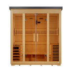 Golden Designs Vorarlberg Flat Roof 5-Person Outdoor Traditional Sauna