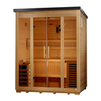 Golden Designs Vorarlberg Flat Roof 5-Person Outdoor Traditional Sauna