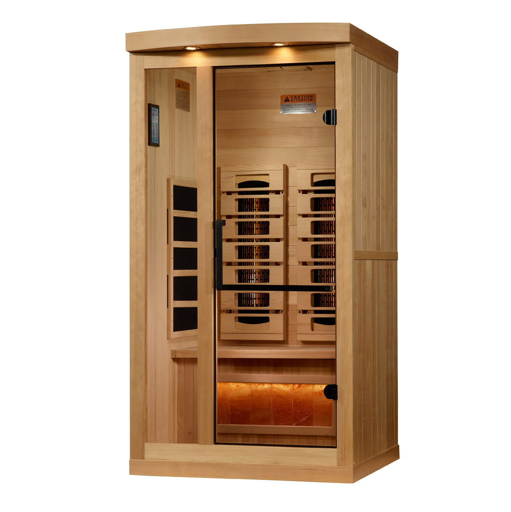 Golden Designs Reserve Edition 1-2 Person Indoor Full Spectrum Infrared Sauna (Near Zero EMF)