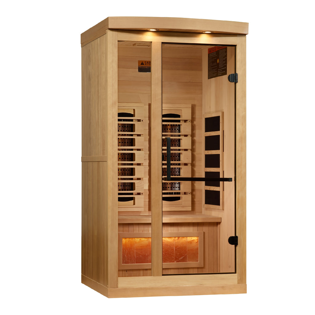 Golden Designs Reserve Edition 1-2 Person Indoor Full Spectrum Infrared Sauna (Near Zero EMF)