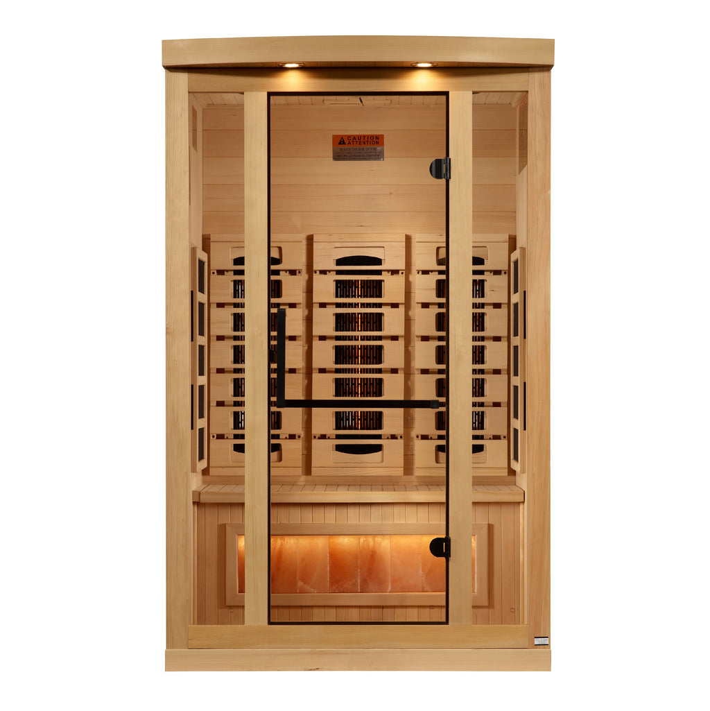 Golden Designs Reserve Edition 2-Person Indoor Full Spectrum Infrared Sauna (Near Zero EMF)