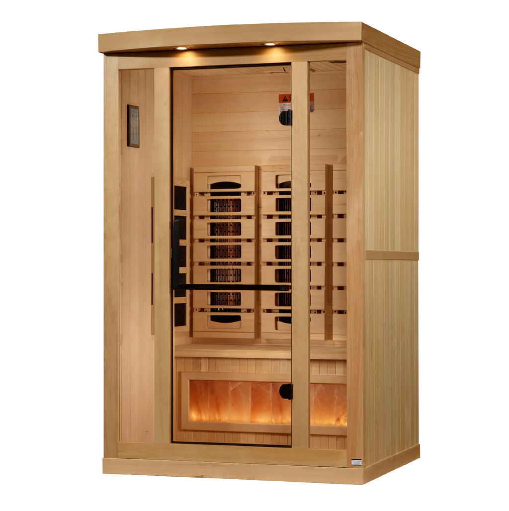 Golden Designs Reserve Edition 2-Person Indoor Full Spectrum Infrared Sauna (Near Zero EMF)