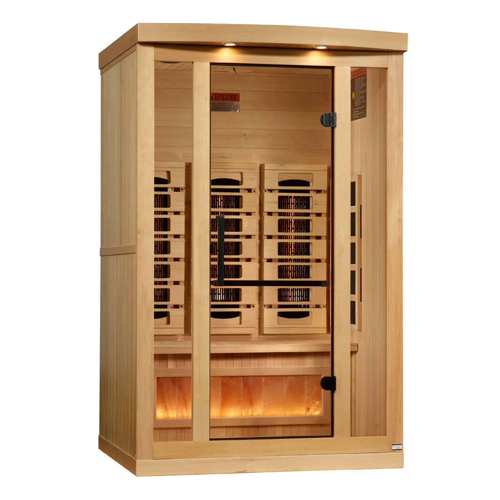 Golden Designs Reserve Edition 2-Person Indoor Full Spectrum Infrared Sauna (Near Zero EMF)