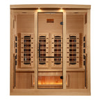 Golden Designs Reserve Edition 4-Person Indoor Full Spectrum Infrared Sauna (Near Zero EMF)