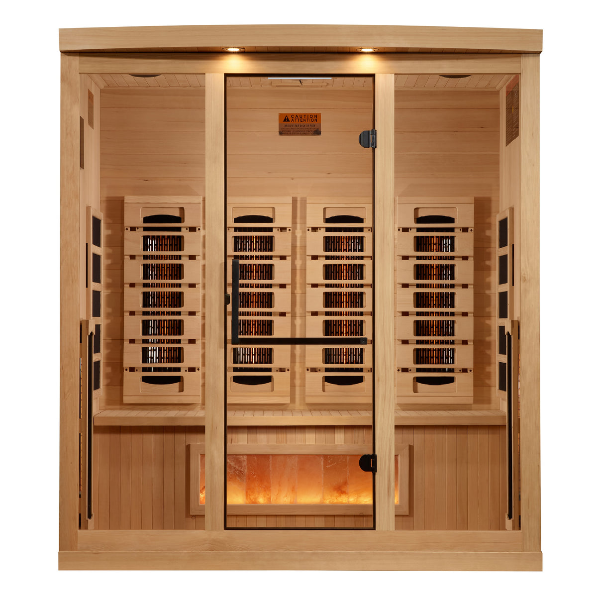 Golden Designs Reserve Edition 4-Person Indoor Full Spectrum Infrared Sauna (Near Zero EMF)