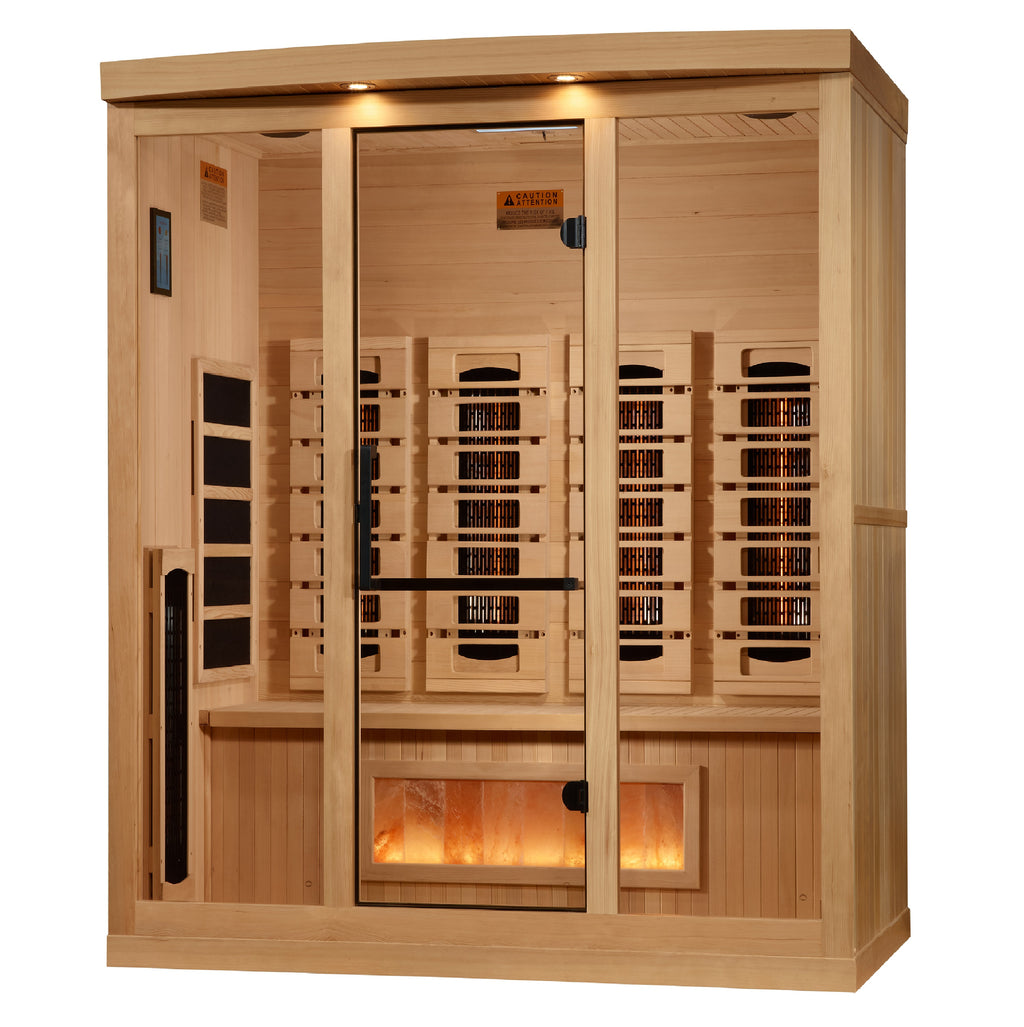 Golden Designs Reserve Edition 4-Person Indoor Full Spectrum Infrared Sauna (Near Zero EMF)