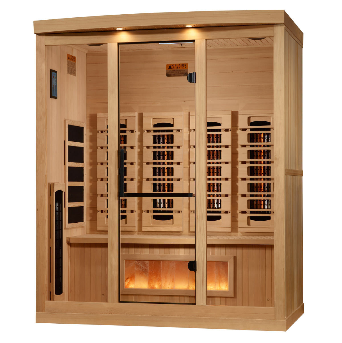 Golden Designs Reserve Edition 4-Person Indoor Full Spectrum Infrared Sauna (Near Zero EMF)