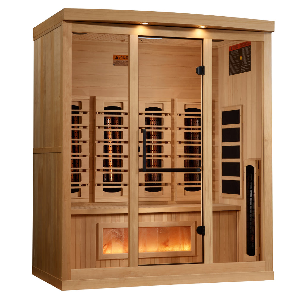 Golden Designs Reserve Edition 4-Person Indoor Full Spectrum Infrared Sauna (Near Zero EMF)