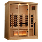 Golden Designs Reserve Edition 4-Person Indoor Full Spectrum Infrared Sauna (Near Zero EMF)