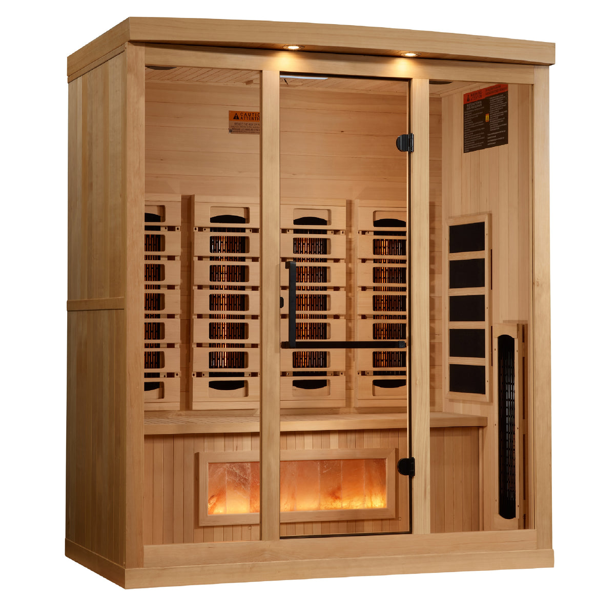 Golden Designs Reserve Edition 4-Person Indoor Full Spectrum Infrared Sauna (Near Zero EMF)