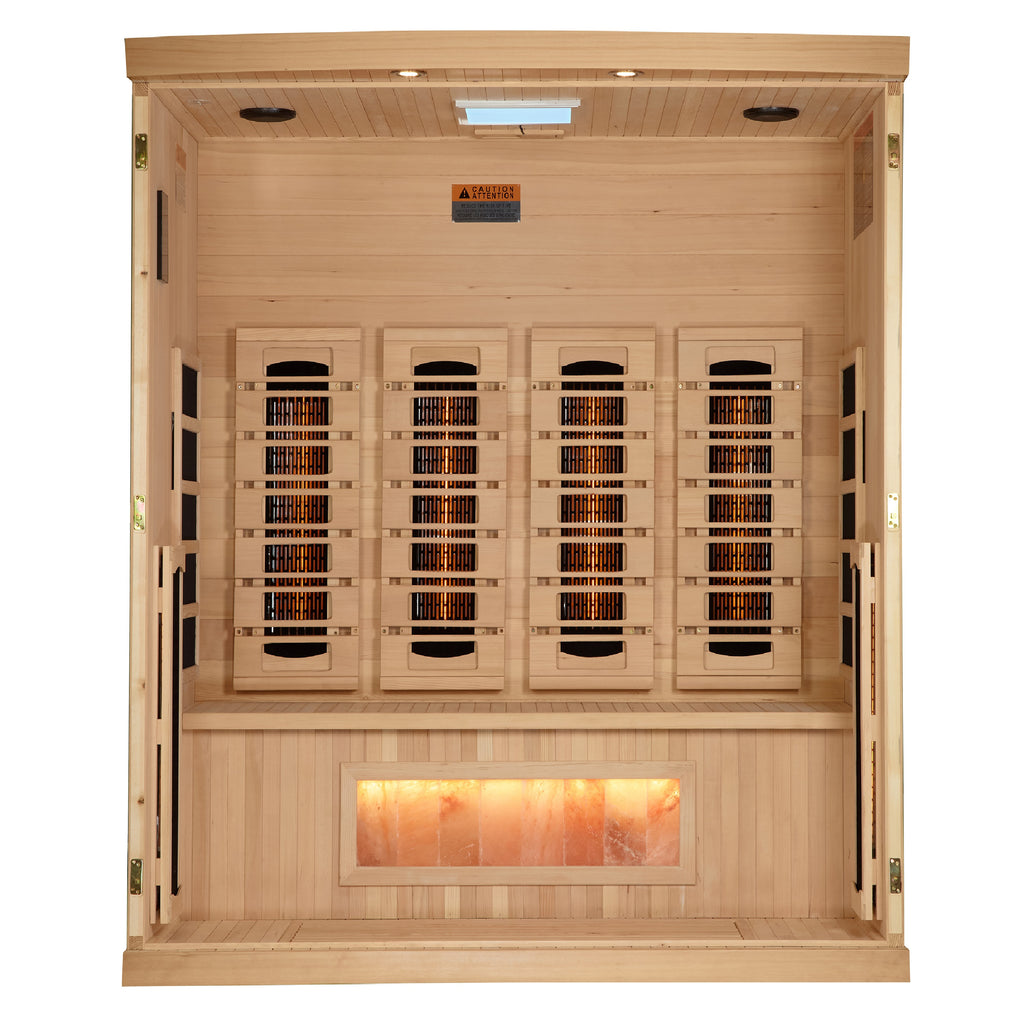 Golden Designs Reserve Edition 4-Person Indoor Full Spectrum Infrared Sauna (Near Zero EMF)