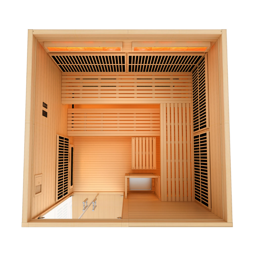 Golden Designs Toledo 6-Person Indoor Hybrid Sauna (Full Spectrum)