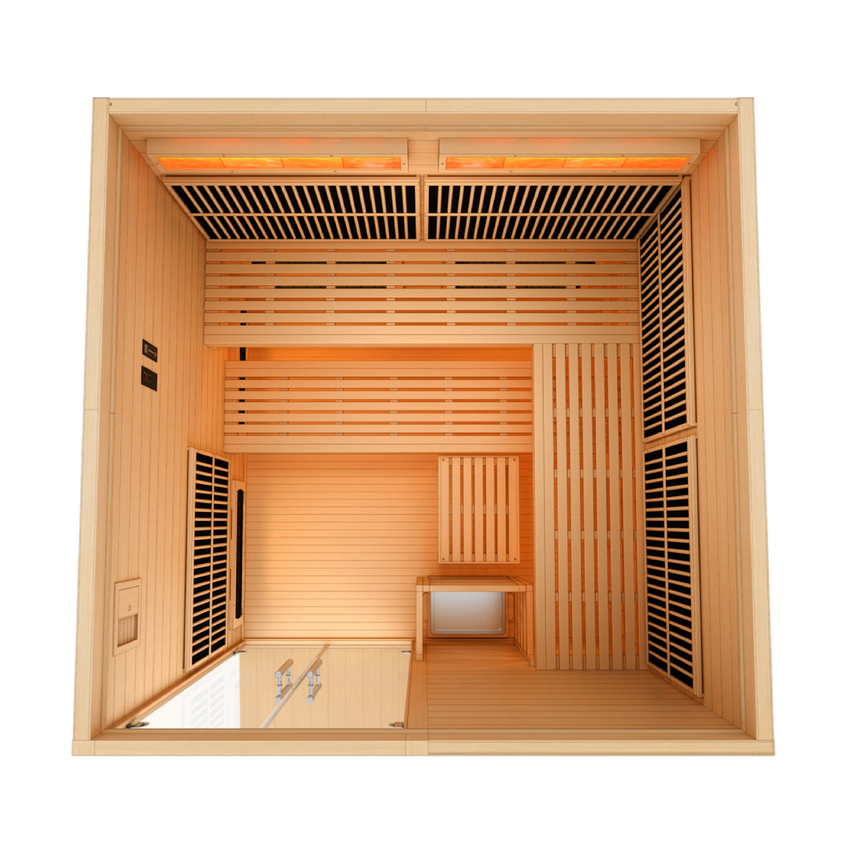 Golden Designs Toledo 6-Person Indoor Hybrid Sauna (Full Spectrum)
