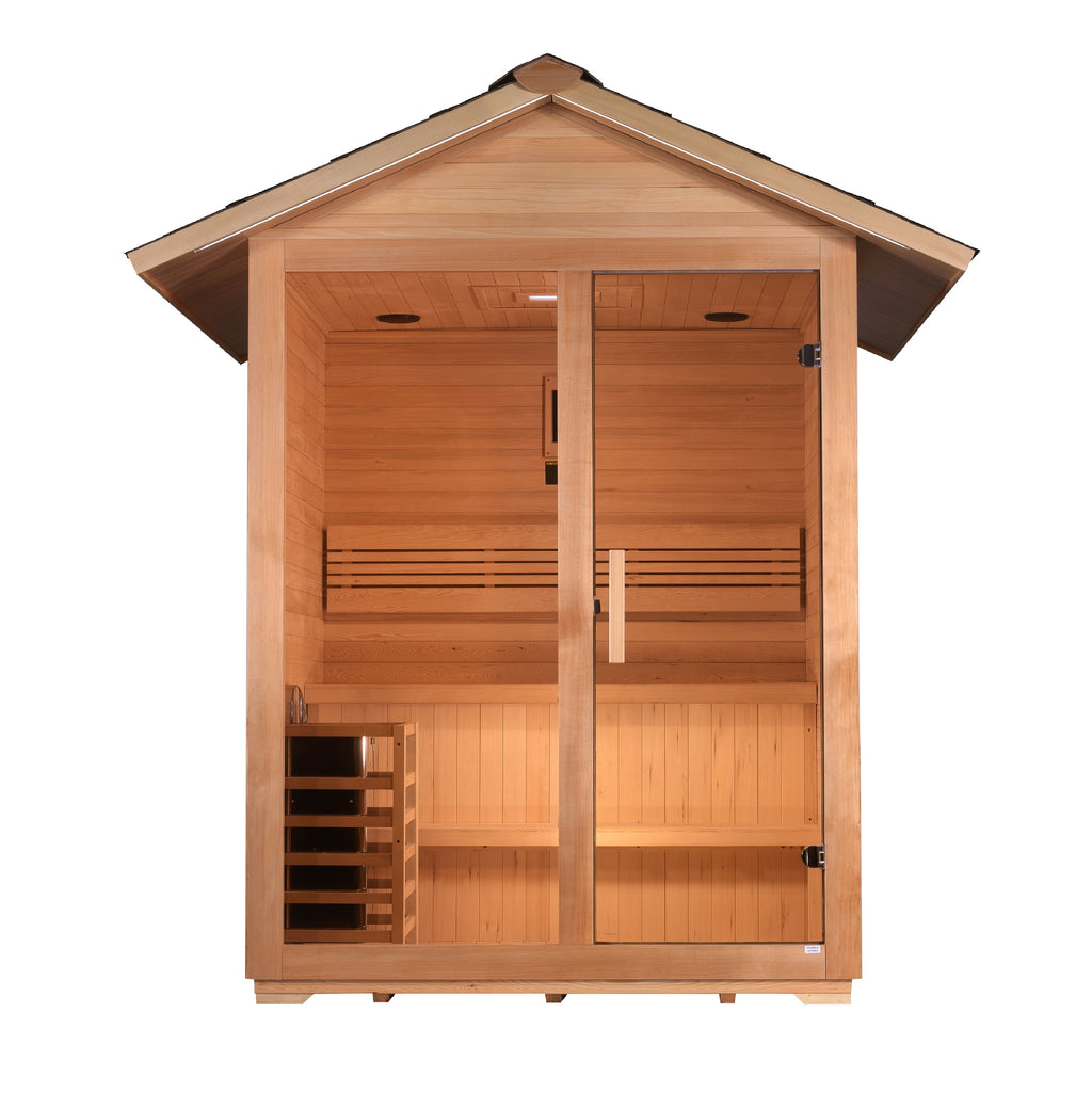 Golden Designs Arlberg 3-Person Outdoor Traditional Sauna