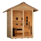 Golden Designs Carinthia 3-Person Outdoor Hybrid Sauna (Full Spectrum)