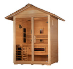 Golden Designs Carinthia 3-Person Outdoor Hybrid Sauna (Full Spectrum)