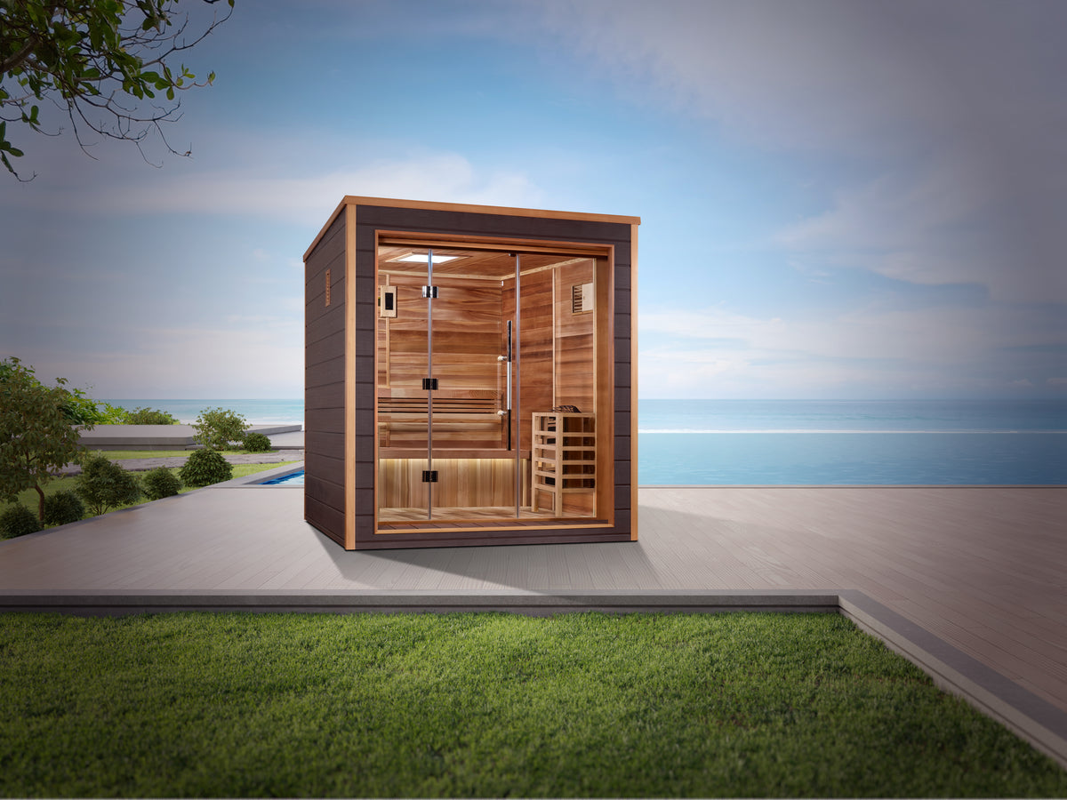 Golden Designs Drammen 3-Person Outdoor Traditional Sauna