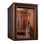 Golden Designs Nora 2-Person Outdoor Hybrid Sauna (Full Spectrum)