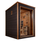 Golden Designs Nora 2-Person Outdoor Hybrid Sauna (Full Spectrum)
