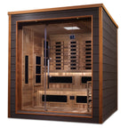 Golden Designs Karlstad 6-Person Outdoor Hybrid Sauna (Full Spectrum)