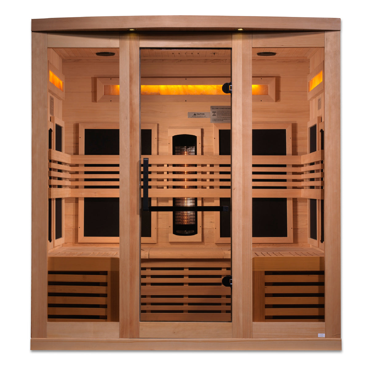 Golden Designs Reserve Edition 6-Person Indoor Full Spectrum Infrared Sauna (Near Zero EMF)