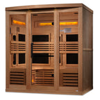 Golden Designs Reserve Edition 6-Person Indoor Full Spectrum Infrared Sauna (Near Zero EMF)