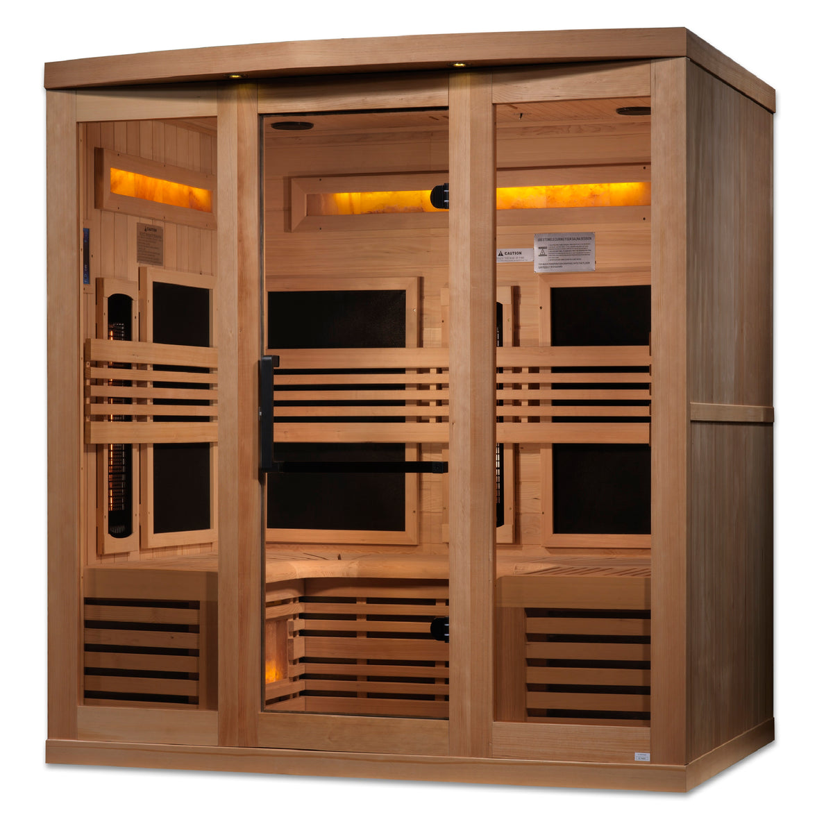 Golden Designs Reserve Edition 6-Person Indoor Full Spectrum Infrared Sauna (Near Zero EMF)