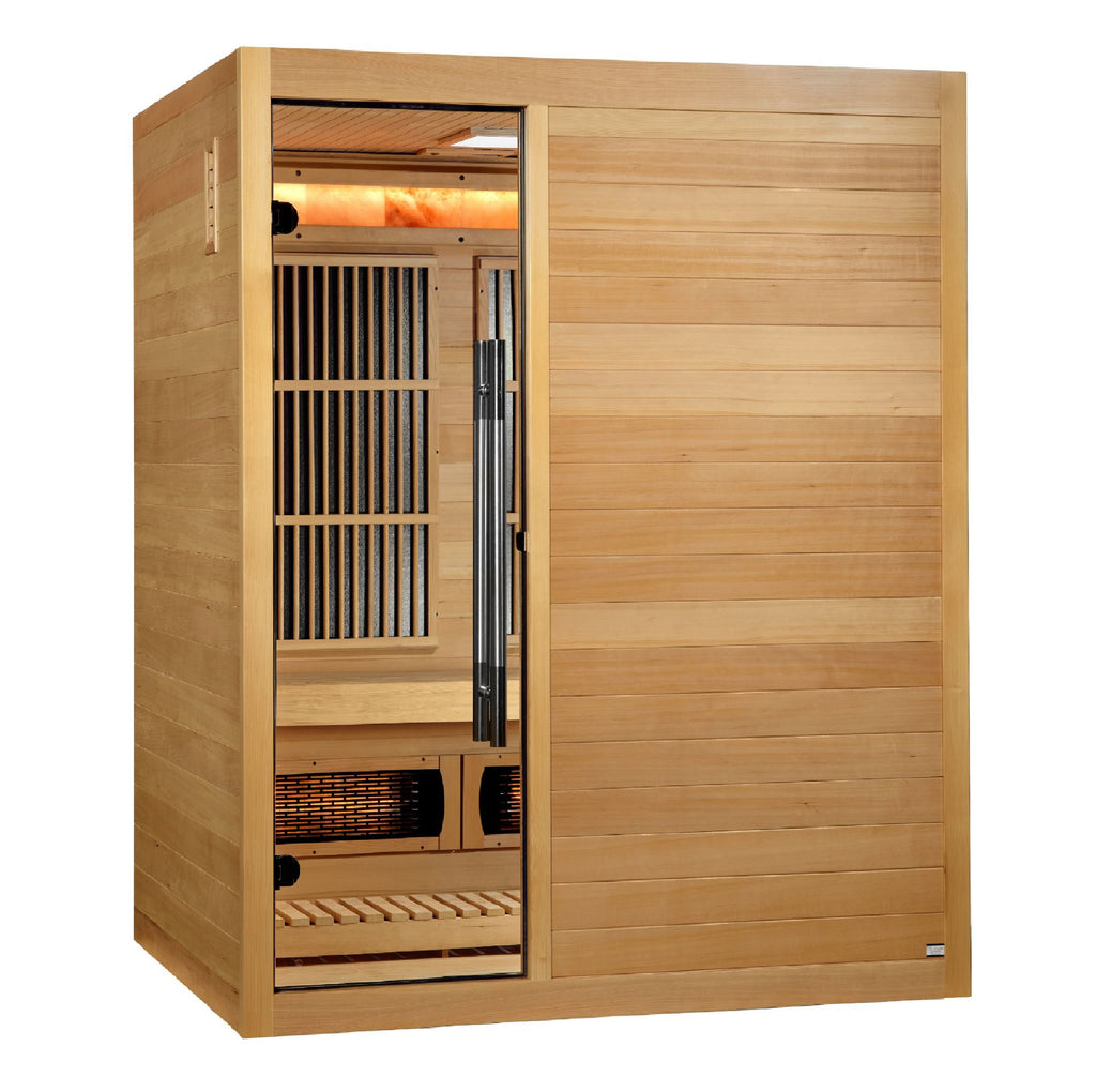 Golden Designs Soria 3-Person Indoor Hybrid Sauna (Full Spectrum)