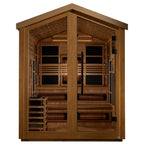 Golden Designs Kaskinen 6-Person Outdoor Hybrid Sauna (Full Spectrum)