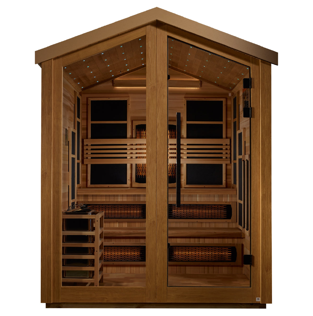 Golden Designs Kaskinen 6-Person Outdoor Hybrid Sauna (Full Spectrum)