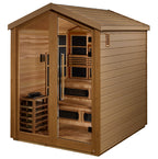 Golden Designs Kaskinen 6-Person Outdoor Hybrid Sauna (Full Spectrum)