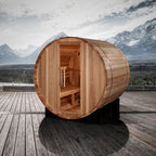 Golden Designs St. Moritz 2-Person Outdoor Barrel Traditional Sauna