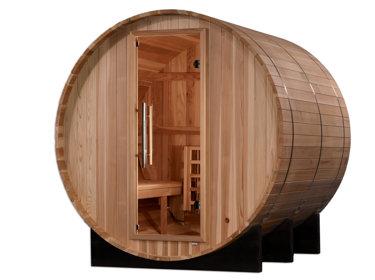 Golden Designs Arosa 4-Person Outdoor Barrel Traditional Sauna