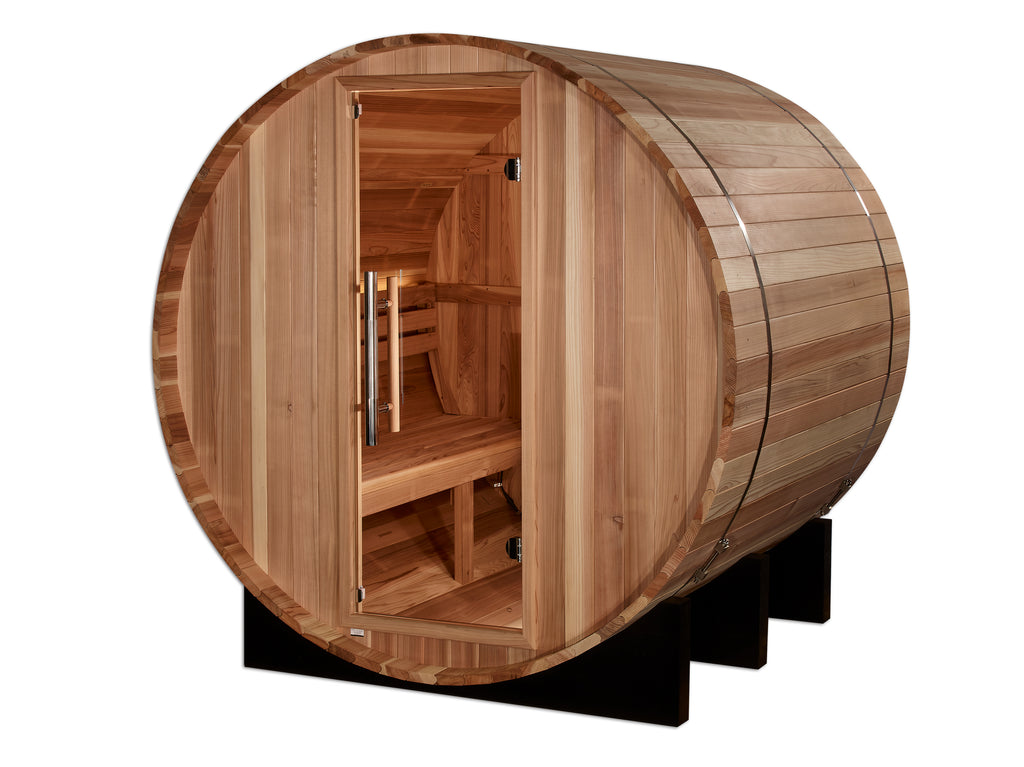 Golden Designs St. Moritz 2-Person Outdoor Barrel Traditional Sauna