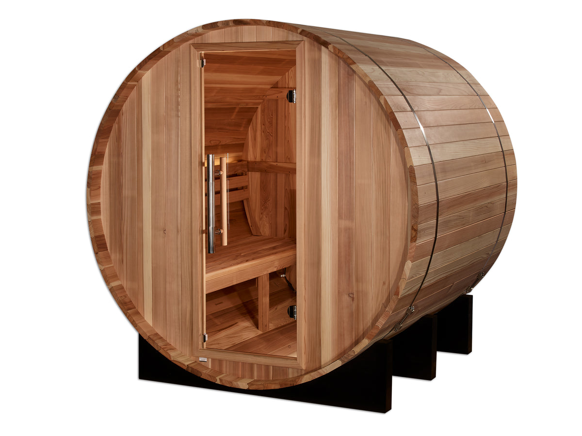 Golden Designs St. Moritz 2-Person Outdoor Barrel Traditional Sauna