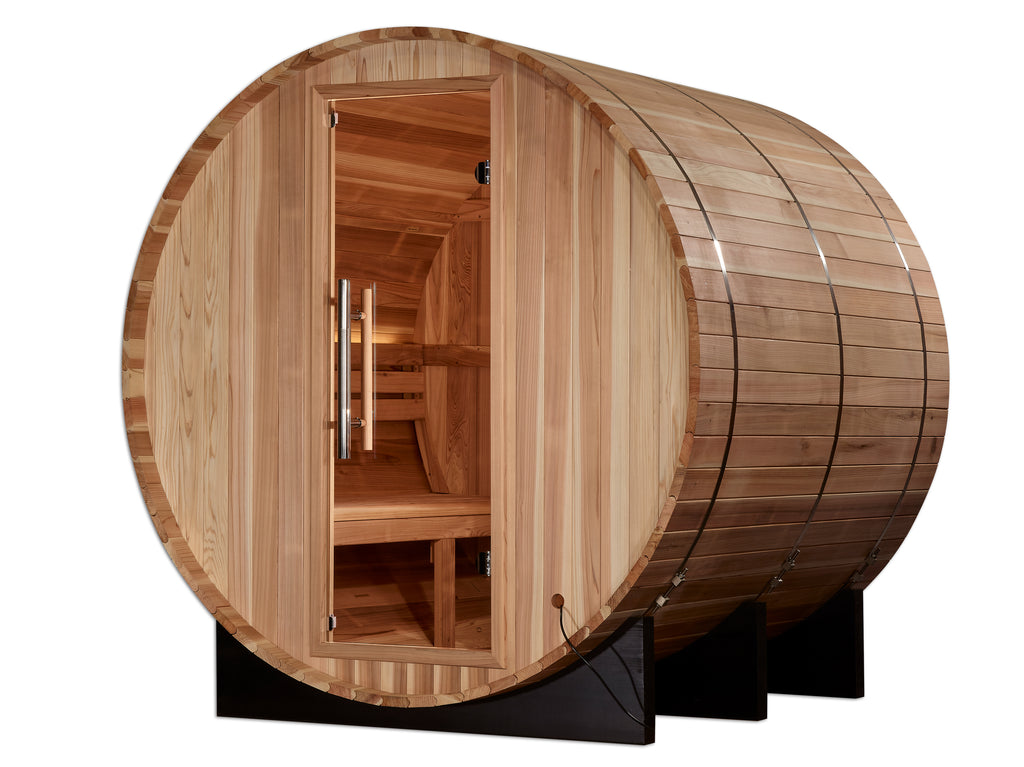 Golden Designs Arosa 4-Person Outdoor Barrel Traditional Sauna