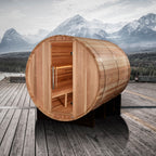 Golden Designs Klosters 6-Person Outdoor Barrel Traditional Sauna