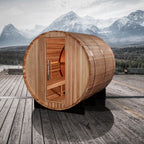 Golden Designs Zurich 4-Person Outdoor Barrel Traditional Sauna