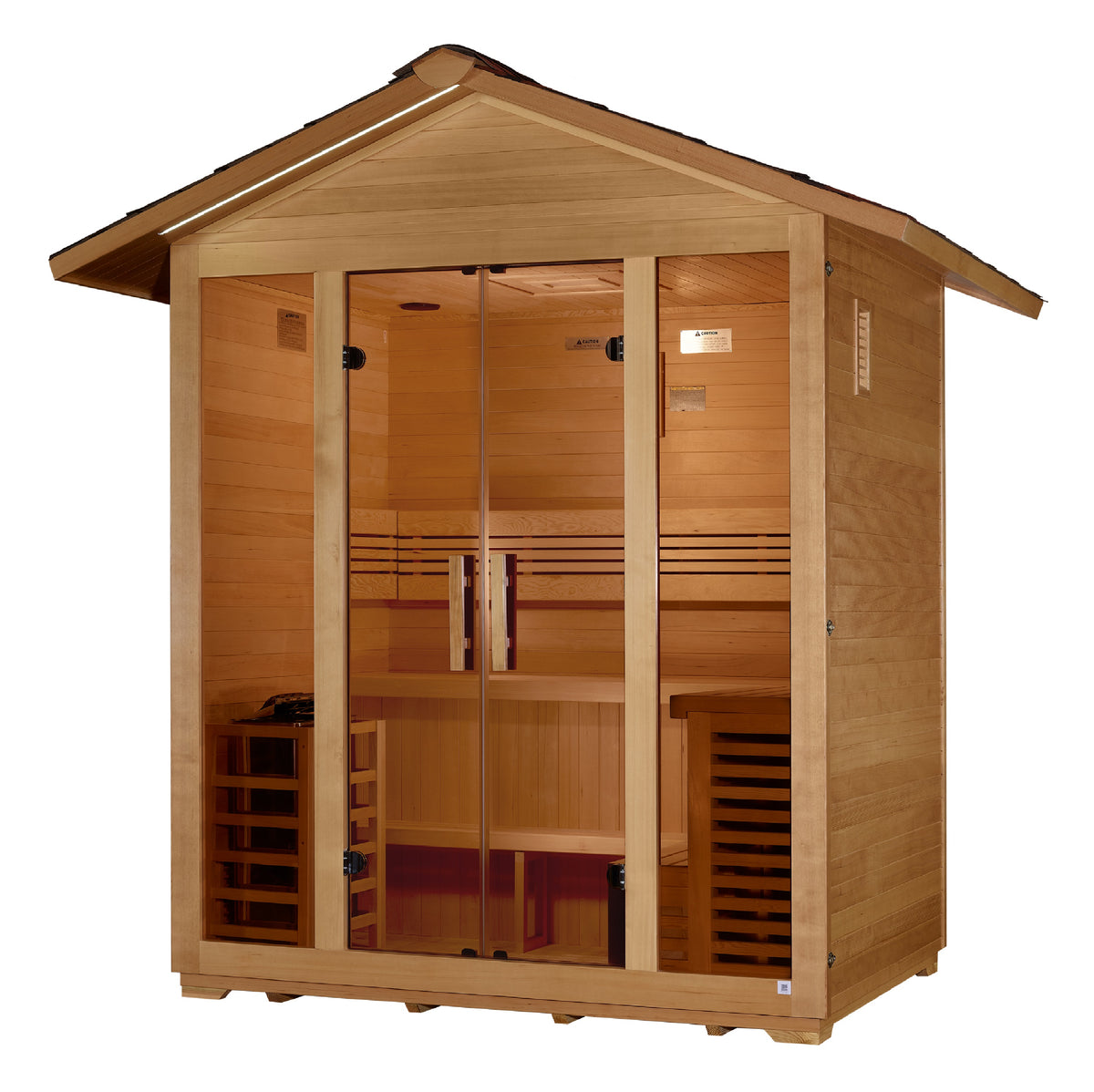 Golden Designs Vorarlberg 5-Person Outdoor Traditional Sauna