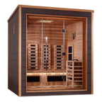 Golden Designs Visby 3-Person Outdoor Hybrid Sauna (Full Spectrum)