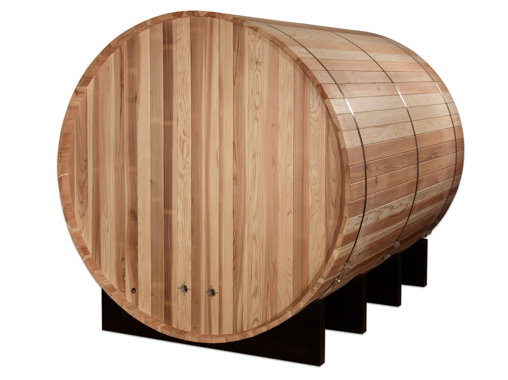 Golden Designs Klosters 6-Person Outdoor Barrel Traditional Sauna